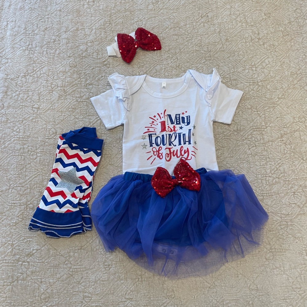 NWOT first 4th of July outfit